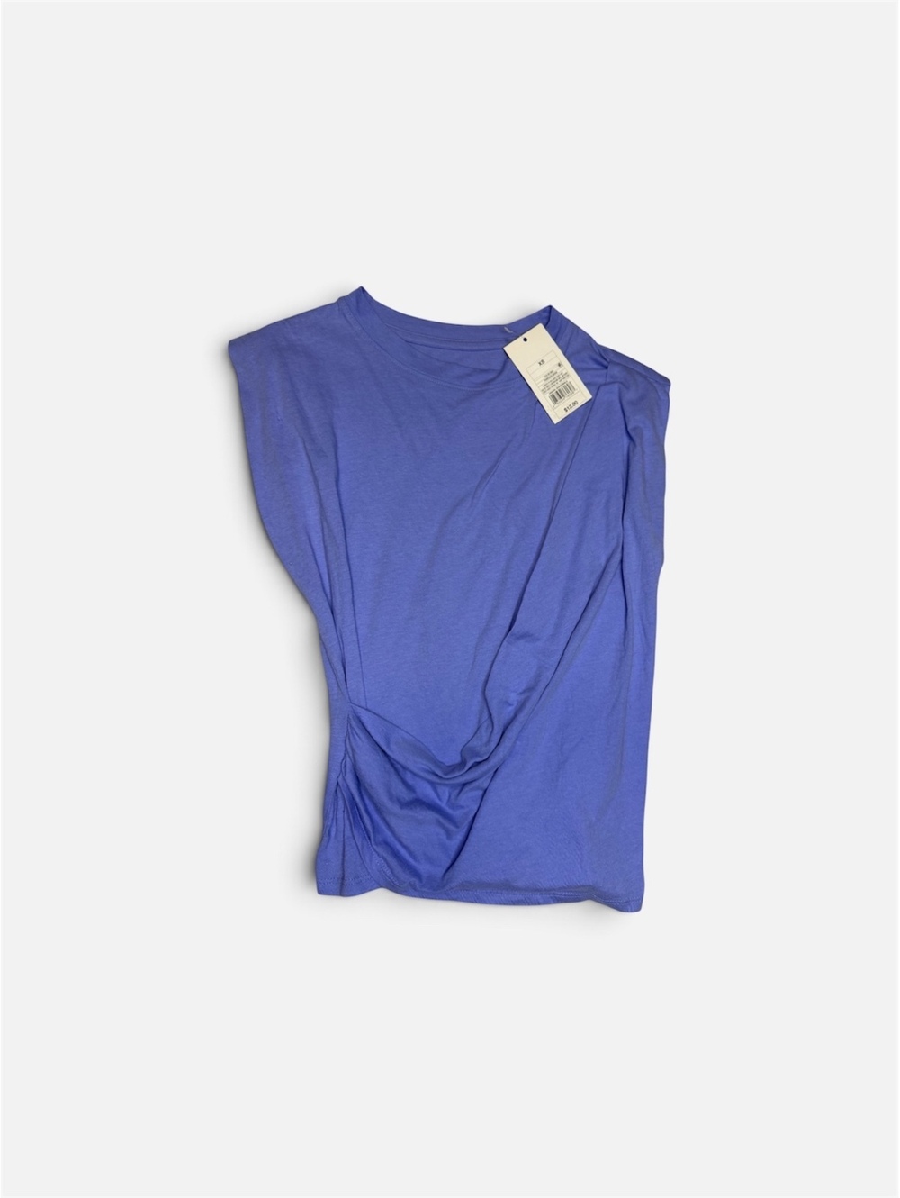 A Nee Day Women’s Sleeveless Crewneck Twist-Side T-Shirt Top